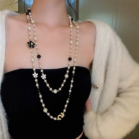 coco chanel necklace dupe|vintage coco chanel necklace.